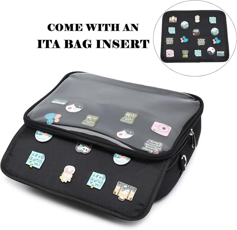 CHERRY SAUCE Dopamine Color Ita Bag Backpack Satchel Oxford Crossbody Messenger Shoulder Bag - Image 4